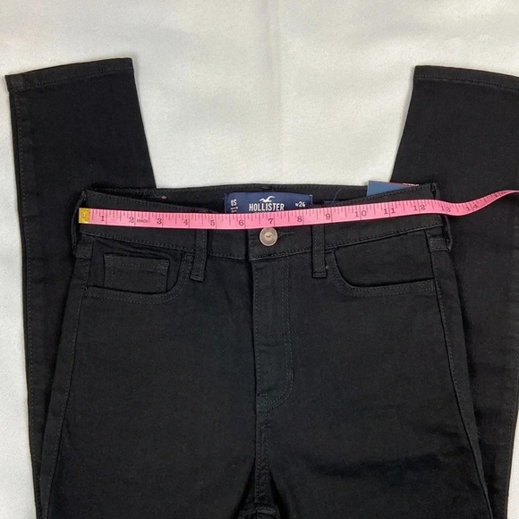 NWT Hollister High -Rise Super Skinny Black Jean Size 24 - Picture 7 of 10
